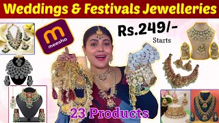 Huge* Weddings & Festivals wearing Jewelleries From Meesho 😱🛍️✨|| 23 Products From Meesho ✨