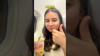 Eating free food Indigo flight 🥰 # #shortsfeed #flight #freefood