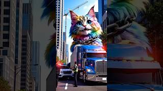 A Strange Colorful Cat Spotted in NYC | The Ai Monster Shorts