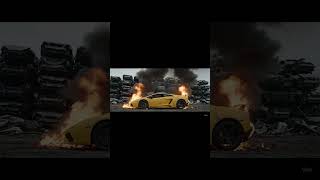 Lamborghini in fire!!