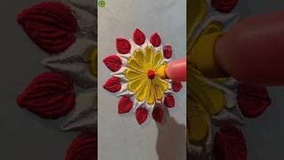 Very Beautiful and Easy Rangoli Designs #shorts #rangolidesigns #easyrangoli