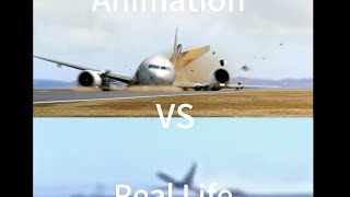 Animation Vs Real Life - Asiana Airlines Flight 214
