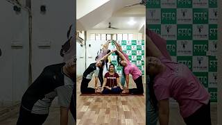 🔥Group Yoga Poses🔥#group #yoga #yogapose #viral #trending #shortsfeed #shorts #fittothecore