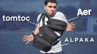 One of these has a fatal flaw. Comparing three popular EDC sling bags.