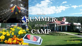 short vlog : a week at summer camp ⋆☀︎｡