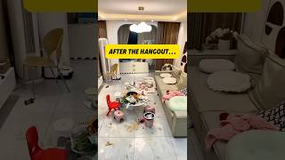 After the hangout,robot hubby does a super relaxing clean #cleaning #hangout