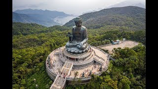 The Majestic Tian Tan Buddha in Stunning 4K Drone Footage