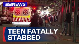 Teenager stabbed to death at Sydney bus terminal | 9 News Australia