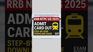RRB NTPC 2025 Admit Card Download – Step-by-Step Guide #rrb #admitcard #ntpc #shorts #viral