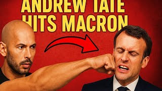 Shocking Moment Andrew Tate reportedly clashes with French President Emmanuel Macron AndrewTate #fyp