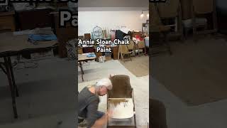 Annie Sloan Chalk Paint to refinish a thrift store find.