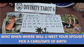(Pick a Card)/Birthday- WHO  WHEN HOW WILL YOU MARRY?🫂?⭐#future #tarot #soulmate #whowillyoumarry