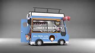 JEKEEN Food Stand BILLY Series Small Food Kiosk For Sale