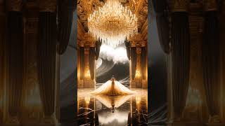 She draws the curtains and the ocean slips inside...