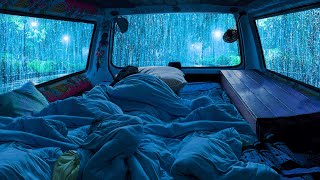 落ち着く雨と雷 🌧️ | 快適な車内の音でストレスを癒し、すぐに眠りにつこう