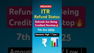 Good News: ITR Refunds Are Processing & Crediting Continuously🔥ITR Refund Status #shorts