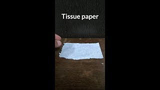 Tissue paper tricks with water || Experiment|| #shorts #experiment