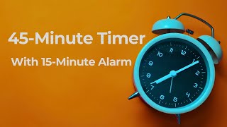45-Minute Timer with Gentle Wake-Up Alarm
