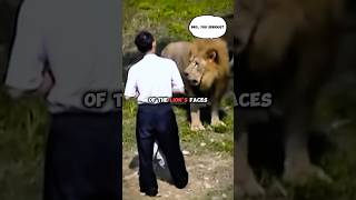 Madman wants to fight lions and jumps into their enclosure 😂