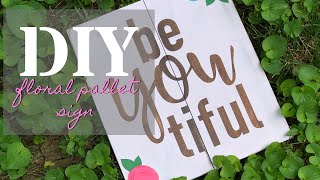 HOW TO STENCIL A WOOD SIGN | REVERSE STENCIL SIGN PAINTING TUTORIAL