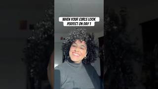 WHEN YOUR CURLS ACT RIGHT | the perfect  combination ☺️ #oldies #day1curls #patternbeauty #curlyhair