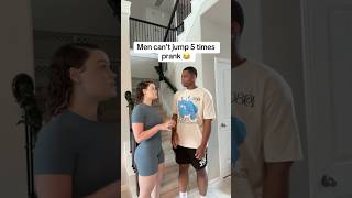 Men can’t jump 5 times prank 😂 #shorts