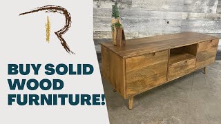 Mango wood TV stand | Rustic furniture Outlet