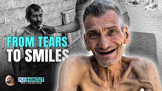 From Hungry & Sick to Handsome – Homeless Man Transformation”