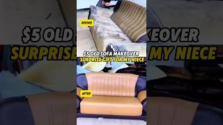 $5 Old Sofa Makeover - Surprise Gift for My Niece! #diy #sold #makemoney #revamping