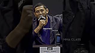 Khamzat Chimaev vs Gilbert burns intense interview #shorts #khamzatchimaev #gilbert #ufc