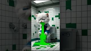 You Won’t Believe Why This Cat Couldn’t Stop Vomiting! 😻  #cat #catlover #shorts #shortvideo #funny