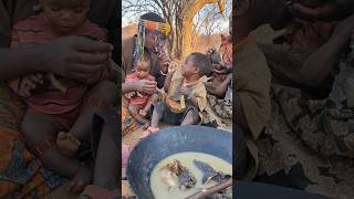 Sharing is caring #hadzabetribe #eating #viralshort