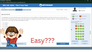 Attempting Oliveboard live Test |ssc cgl|2024|3-4 februrary|good question|easy???? or lengthy???|