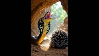 "The king cobra took a sip, only to find its mouth full of thorns."  #snake #irony #wildlife