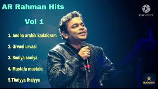 A.R.Rahman Hits Vol-1 || A.R.Rahman Top 5 songs || A.R.Rahman bast collection || Tamil Top5 Songs