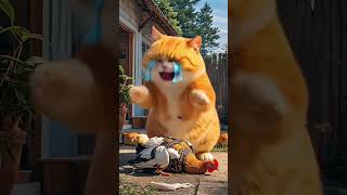 Cat Chicken Friendship in 2025 | Cat breeds, Funny animal clips, Animated