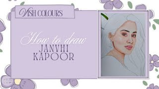 Janhvi Kapoor | Easy & beautiful drawing #janvhikapoor #art 