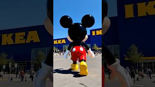 Mickey Mouse and Goofy at IKEA