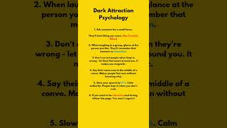 Dark Attraction Psychology Facts That Will Exposed Your Mind #psychology #psychologyfacts #facts