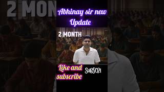 Abhinay sir new update #shortsfeed #abhinaysir #ssccglexam #ssccglmaths #abhinaymaths #shortvideo