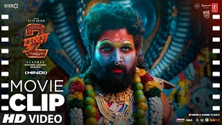 PUSHPA 2: "Pushpa Jathara Fight Scene With Goons🔥🔱 - MahaKaali" | Allu Arjun | Movie Dialogue Clip