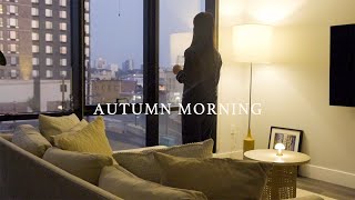 Cozy Autumn Morning Routine🍂 Easy Japanese Breakfast｜maintain wooden utensils｜self care