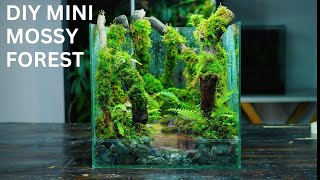 i made a mossy forest with a flowing stream | here's how!
