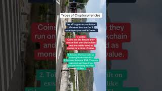 Types of cryptocurrencies #cryptocurrency #crypto #reddit #learncrypto #cryptoeducation #blockchain