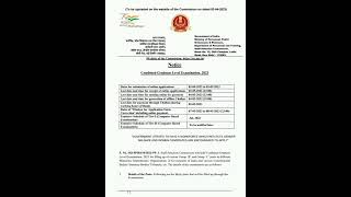 ssc notification #CGL#formfilling last date 3/5/2023 job information,,