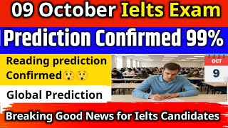 9 October IELTS 2025 Complete Prediction | Most Expected Questions & Topics | Don’t Miss!🔥
