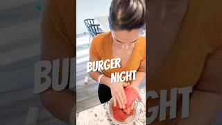 Burger night 🍔 #wife #mom #foodshorts