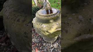 Stunning Marble Urn. #marbleurn #gardendesign #garden #gardenfeature #antiquefinds #salvagehunters