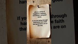 Life is a circle of happiness!....#motivation#quotes#shorts#life #english_quotes
