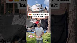 One slip could cost you everything and Steep roofs don't forgive mistakes #RoofingSafety #RoofingPro